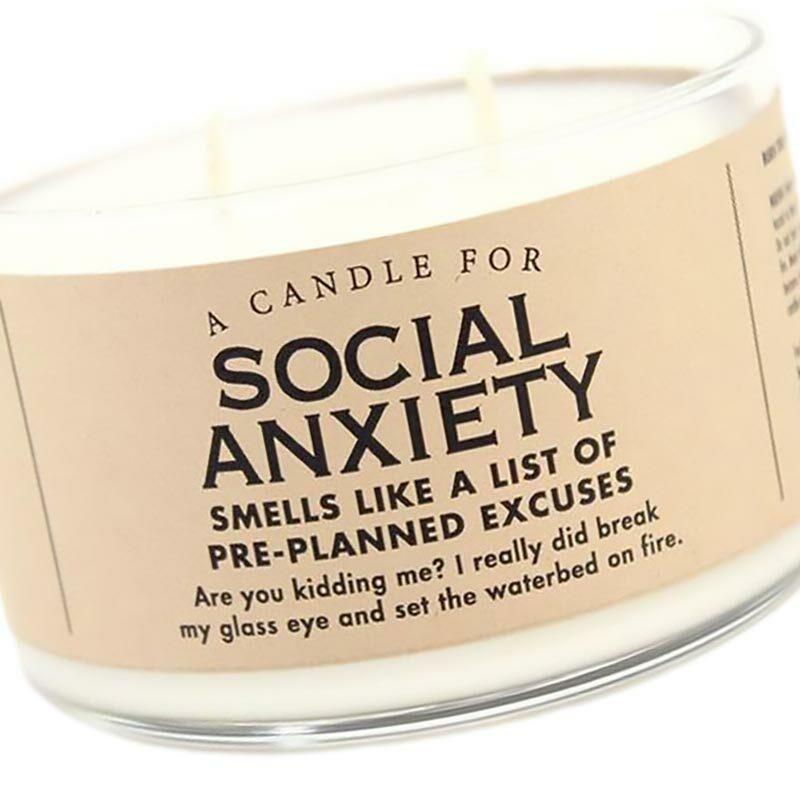 Social Anxiety Candle - Unique Gift by Whiskey River Soap Co.