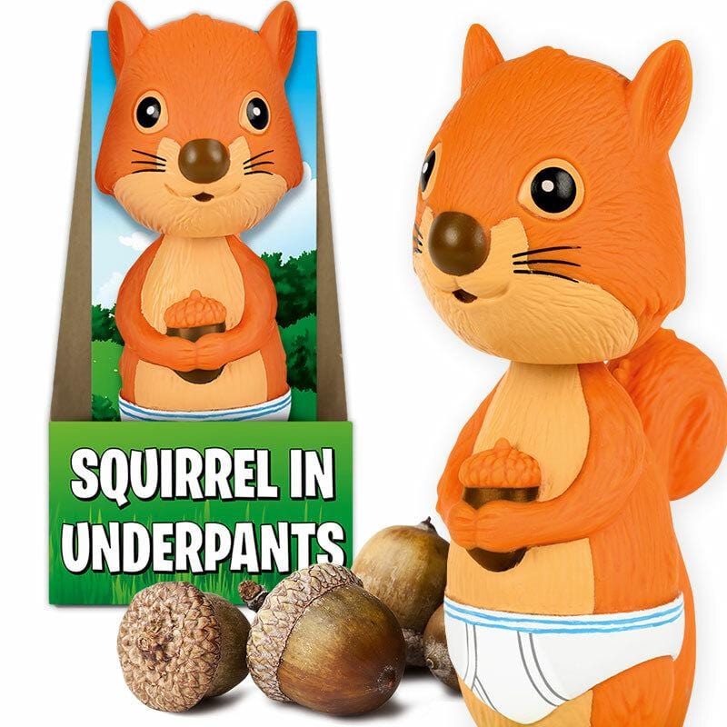 Squirrel in Underpants Bobblehead Nodder