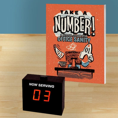 Take a Number Tiny Ticket Dispenser - Unique Gift by Running Press