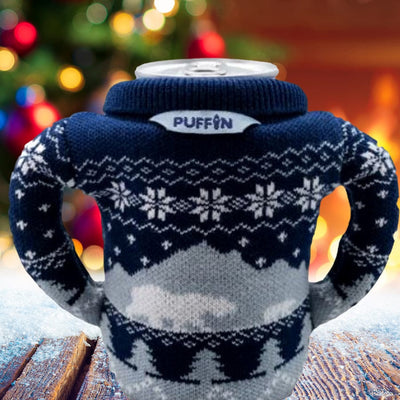 Winter Sweater Beverage Holder - Unique Gift by Puffin