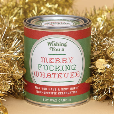 Wishing You A Merry F*cking Whatever Limited Edition Candle - Unique Gift by Whiskey River Soap Co.