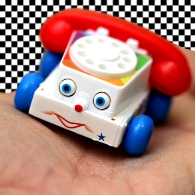 World's Smallest Fisher-Price Chatter Phone - Unique Gift by Super Impulse