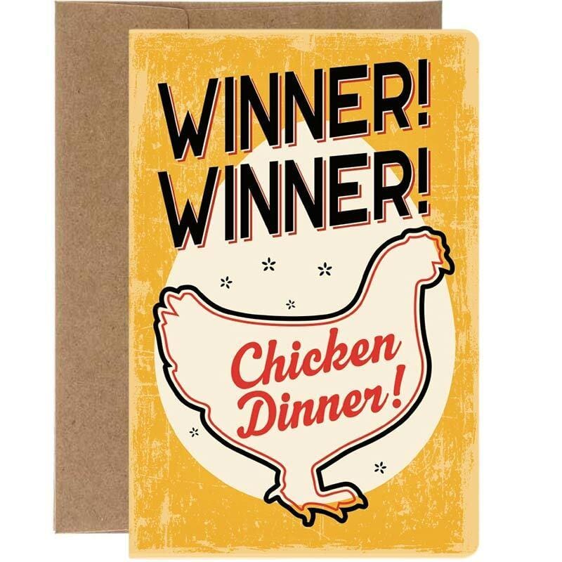 Winner Winner Chicken Dinner Congratulations Card - Tree Free Greetings