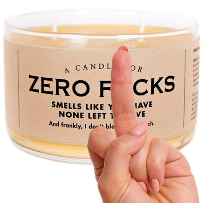 Zero Fucks Candle - Whiskey River Soap Co.